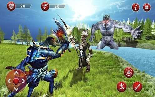 Angry Lizardman Simulator - Animal Fighting Games स्क्रीनशॉट 1