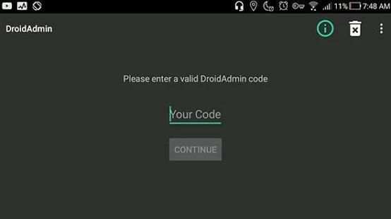 DroidAdmin for Android - Advice screenshot 3