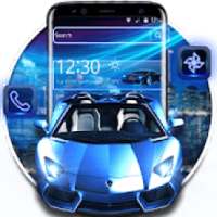 Blue Neon Car Theme