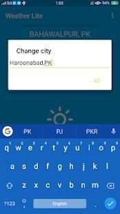 Weather Lite screenshot 1