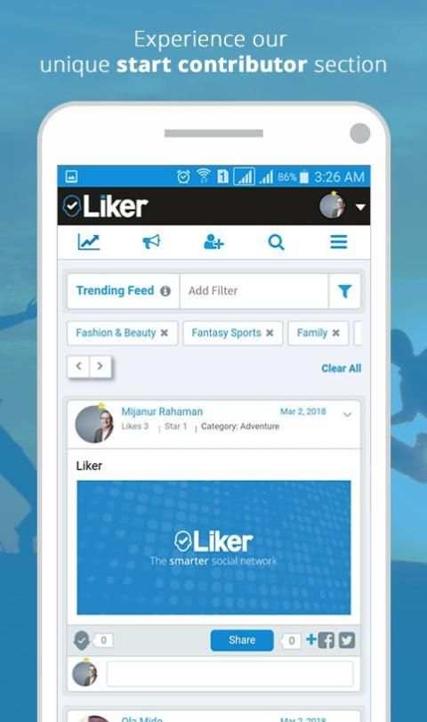 Liker screenshot 2
