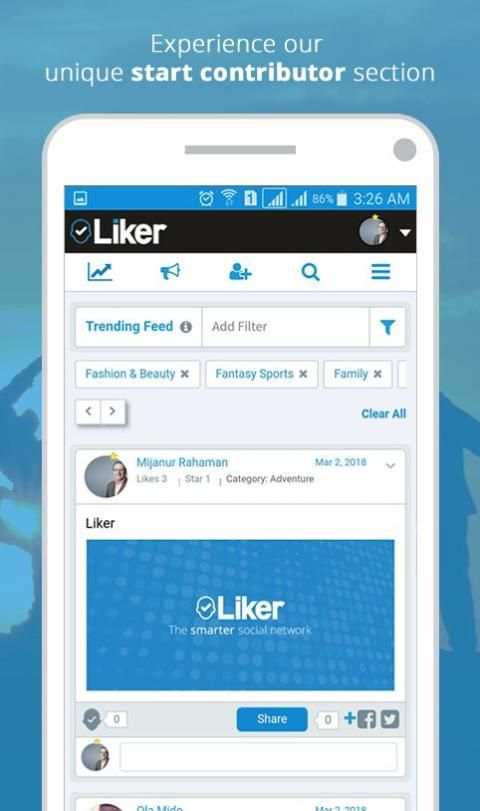 Liker screenshot 1