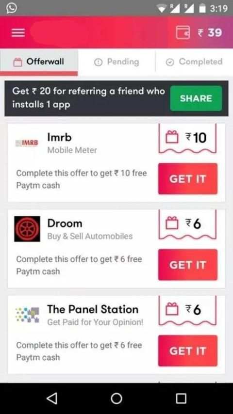 Daily 200 Free mobile cash screenshot 2