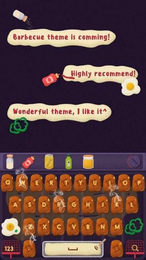 Barbecue Keyboard screenshot 1