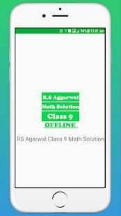 RS Aggarwal Class 9 Math Solution OFFLINE स्क्रीनशॉट 1