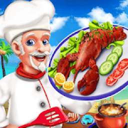 Crazy Kitchen Seafood Restaurant Chef Cooking Game