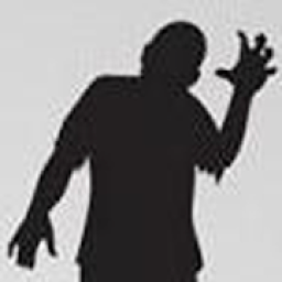 gun zombie shot icon