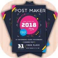 Poster Maker:Post Cover Flyer Designer Ad Maker