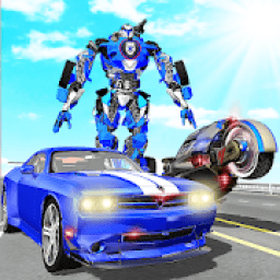 ikon US Police Muscle Car Transform Bike Robot Games