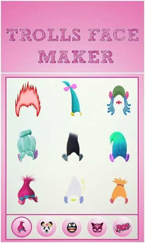 Trolls Emoji face Maker screenshot 5