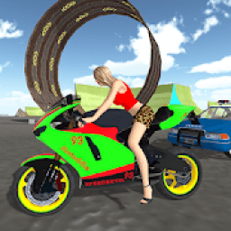 ikon Motor bike Police Car Chasing Game