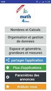 cours de maths 4ème screenshot 1