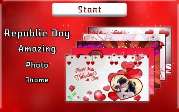 Valentine Day Photo Frame स्क्रीनशॉट 1