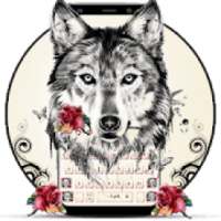 Tattoo Rose Romantic Wolf Keyboard