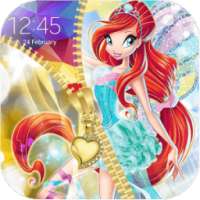 Winx Zipper Lock Screen