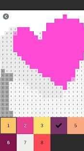 Emoji Color by Number Pixel Art Drawing Book free screenshot 2