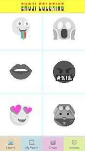 Emoji Color by Number Pixel Art Drawing Book free screenshot 4