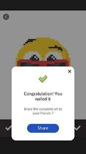 Emoji Color by Number Pixel Art Drawing Book free screenshot 1
