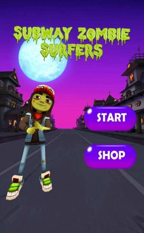 Zombie Subway Halloween Runners screenshot 6