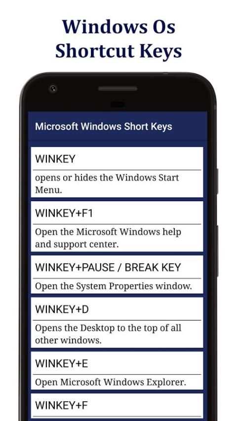 Shortcut Keys Master - Computer shortcut keys app स्क्रीनशॉट 4