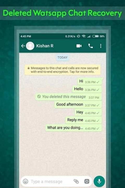 Deleted Watsapp Chat Recovery screenshot 5