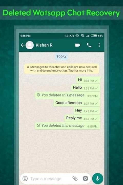 Deleted Watsapp Chat Recovery screenshot 3