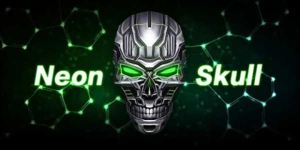 3D Neon Skull Theme screenshot 1