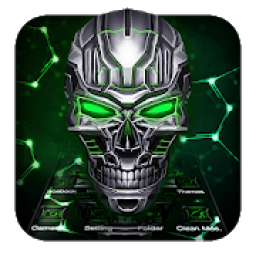 3D Neon Skull Theme आइकन