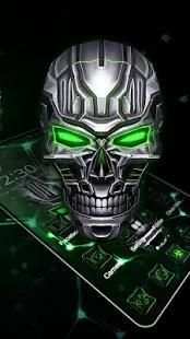 3D Neon Skull Theme screenshot 2
