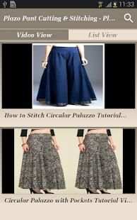 Plazo Pant Cutting & Stitching - Plazzo Designs screenshot 2