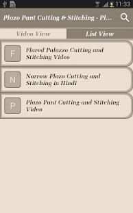 Plazo Pant Cutting & Stitching - Plazzo Designs screenshot 1