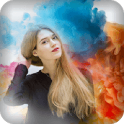 Colorful Smoke Photo Editor - rainbow color effect आइकन