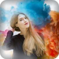 Colorful Smoke Photo Editor - rainbow color effect