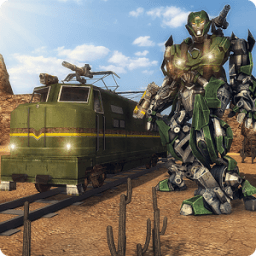 ikon Robot Transform Train Simulator : Robot War Game