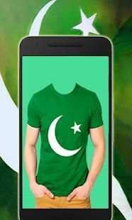 Pakistan Flag Shirts 14 August Photo Editor screenshot 1