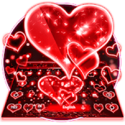 ikon Glittering Red Love Keyboard