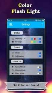 Color Flash Light Call & SMS: Torch LED Flash screenshot 1