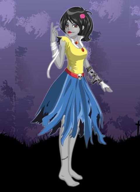 Dress up Zombie Princesses Girls Makeup screenshot 4