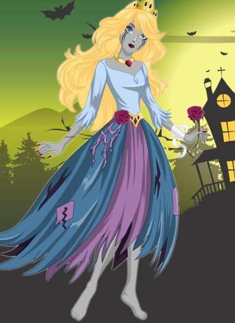Dress up Zombie Princesses Girls Makeup screenshot 3