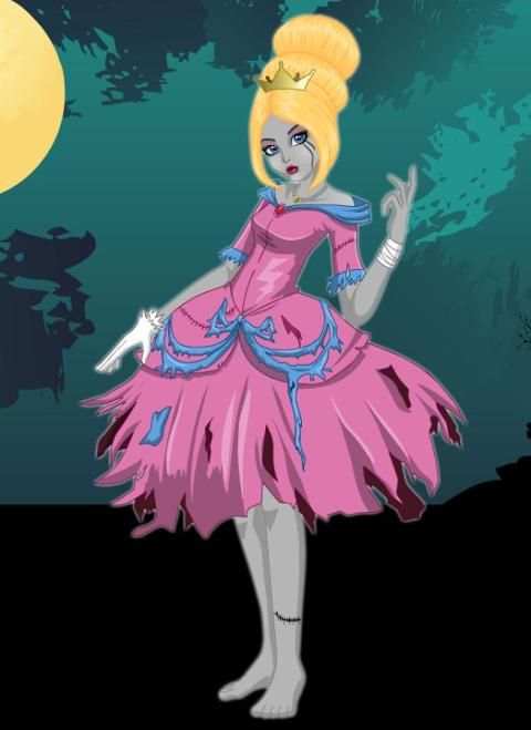 Dress up Zombie Princesses Girls Makeup screenshot 2