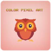 Color Pixel Art - Color by number sand-box art