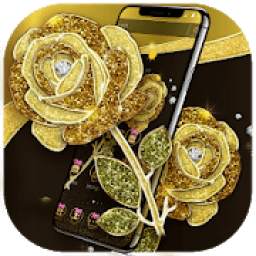 Gold Rose Luxury Black Business Theme
