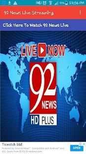 92 News Live Streaming screenshot 3