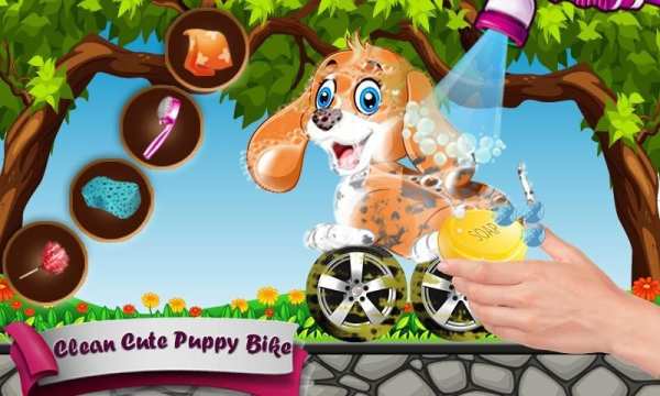 Animal Car Washing & Repairing Salon - Bike Racing screenshot 6