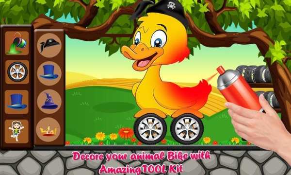 Animal Car Washing & Repairing Salon - Bike Racing screenshot 4