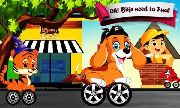 Animal Car Washing & Repairing Salon - Bike Racing screenshot 3