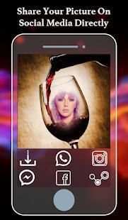 Wine Glass Photo Frame Editor 1 تصوير الشاشة