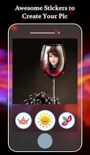 Wine Glass Photo Frame Editor 2 تصوير الشاشة