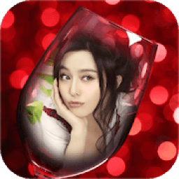 Wine Glass Photo Frame Editor icon