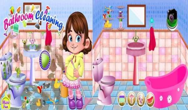 Barbie Bathroom Cleaner Girl Games screenshot 5